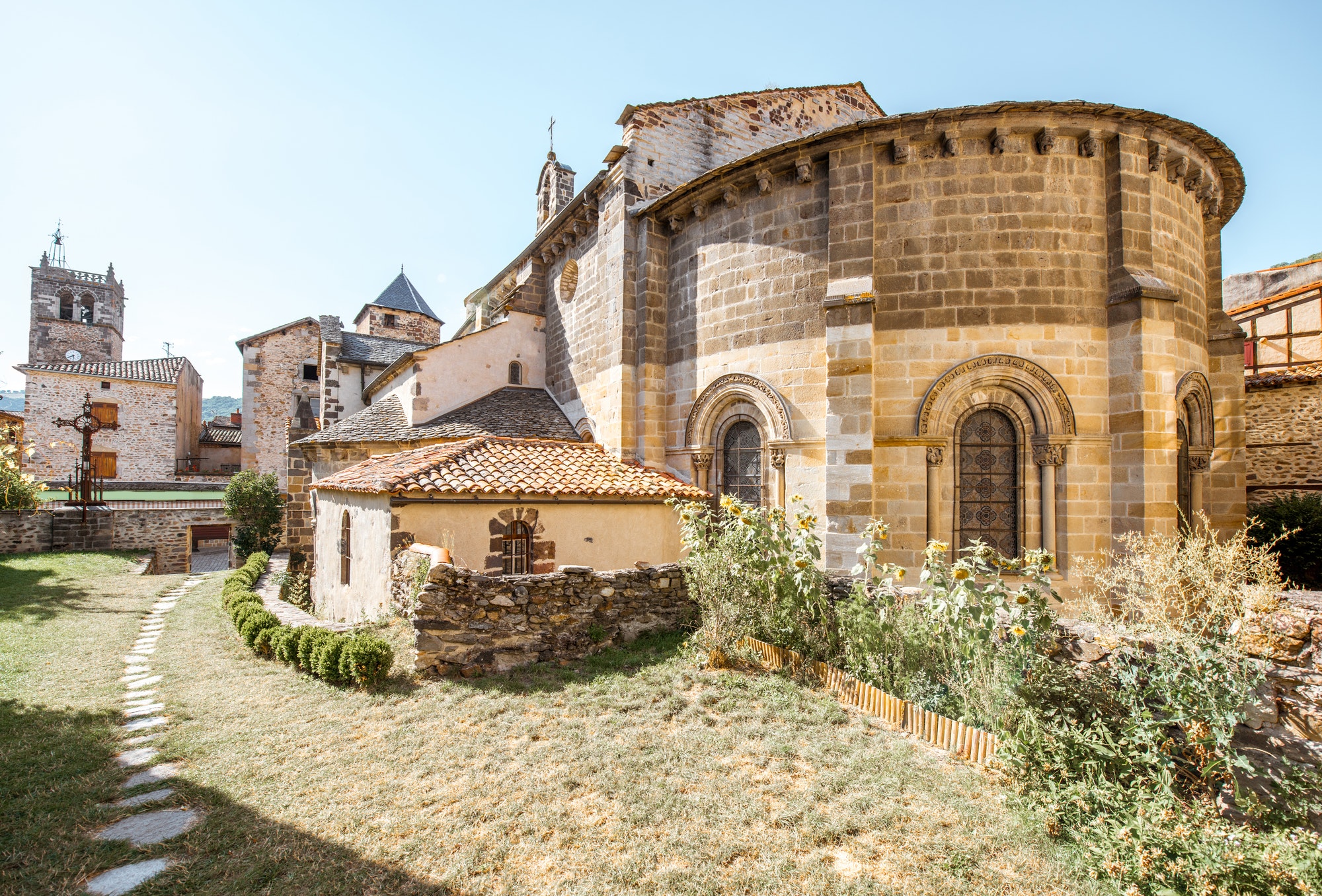 Blesle village in Auvergne region, France